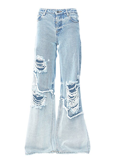 Chic Distressed Denim Pants
