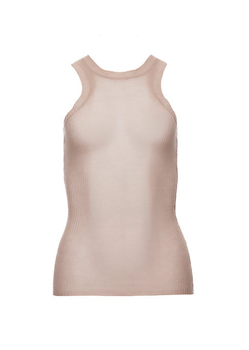 Curved Cutout Racer Tank