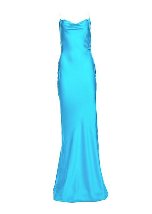 Elegant Silk Drape Dress
