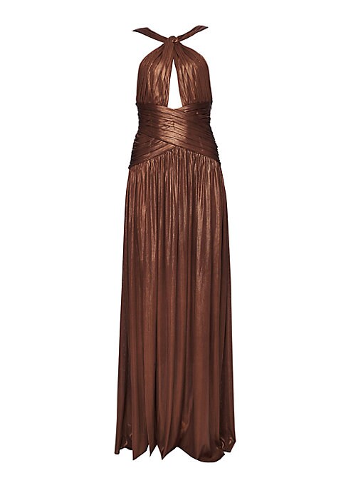 Gleaming Pleat Gown