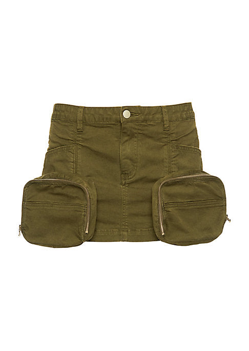 Pocketed Cargo Mini Skirt