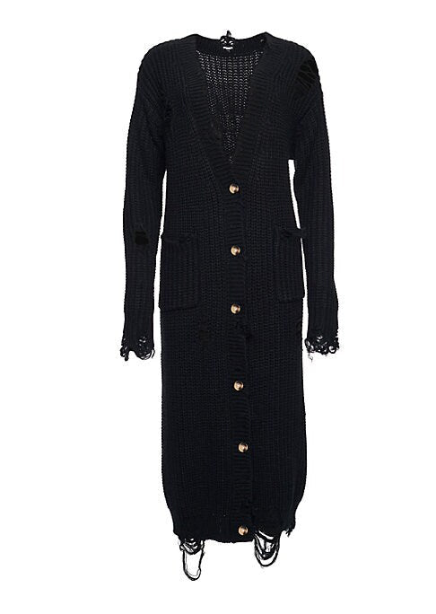 Cozy Distressed Cardigan