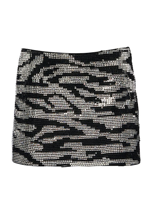 Zebra Glam Mini Skirt