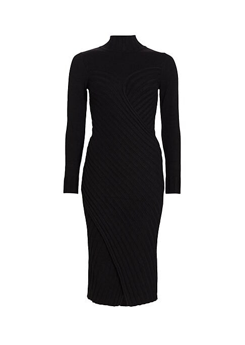 Ribbed Knit Midi Dress