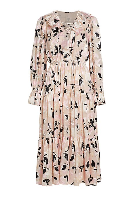 Floral Ruffle Midi Dress