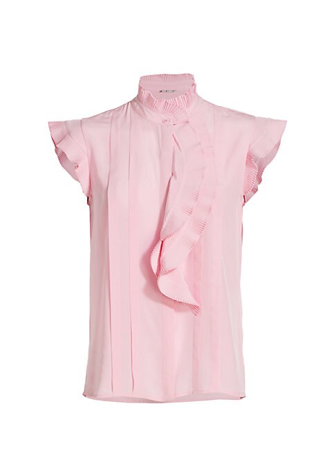 Silk Ruffle Elegance Top