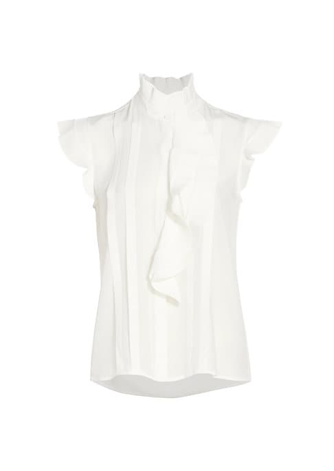 Luxury Pleated Ruffle Top