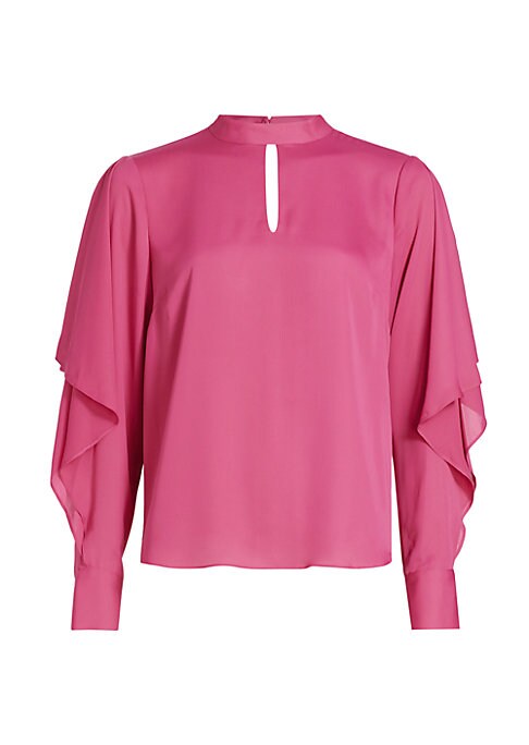 Ruffled Keyhole Top