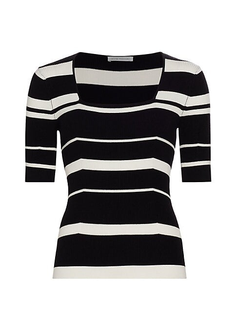 Chic Striped Knit Top