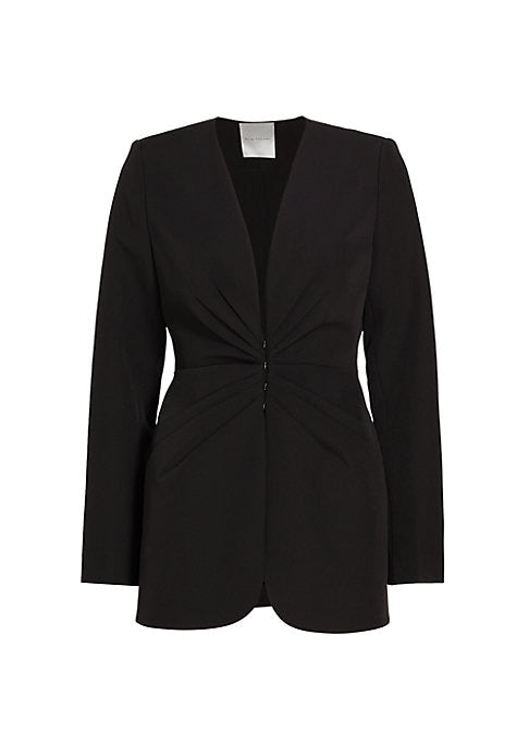 Sleek Gathered Blazer