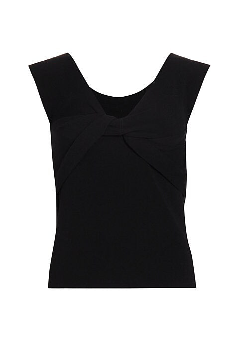 Twisted Knit V-Neck Top