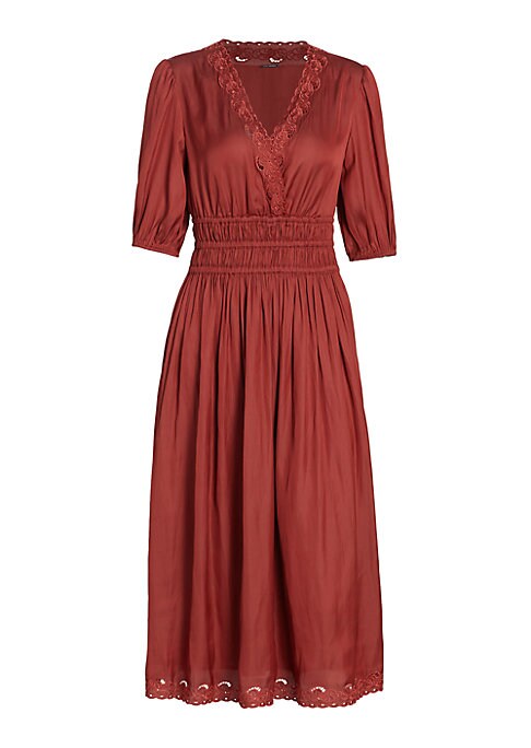 Embroidered Elegance Midi-Dress