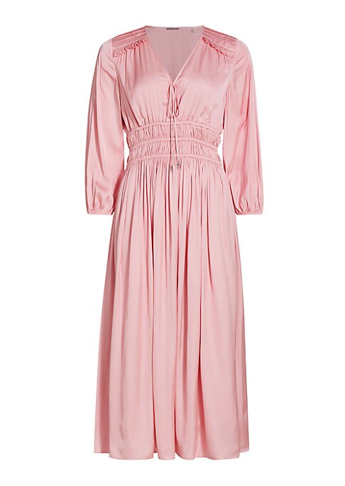 Satin Charm Midi Dress