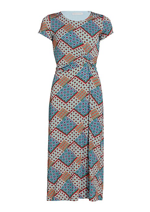 Geometric Print Midi Dress