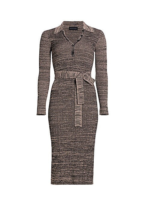 Chic Space-Dye Sweaterdress