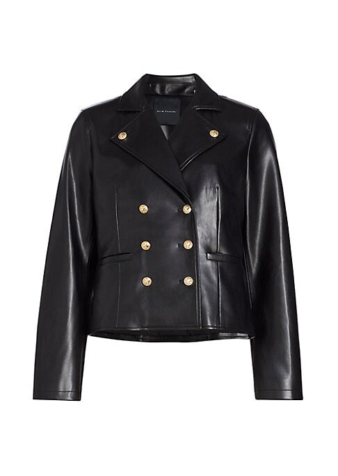 Chic Vegan Leather Jacket