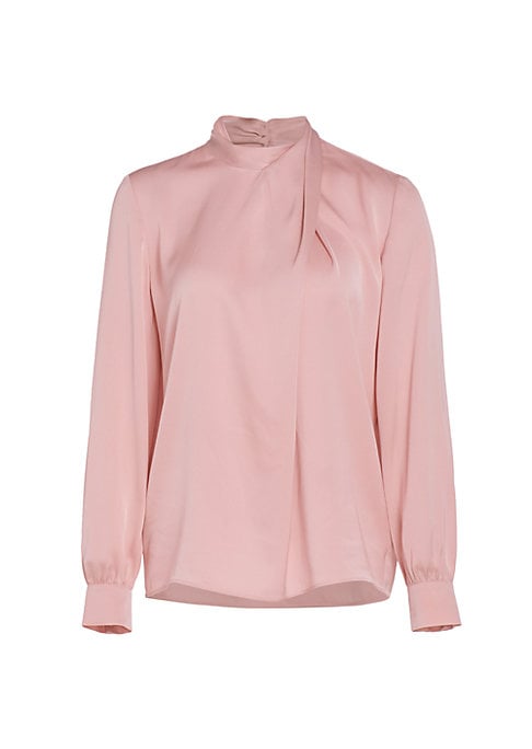 Lustrous Draped Blouse