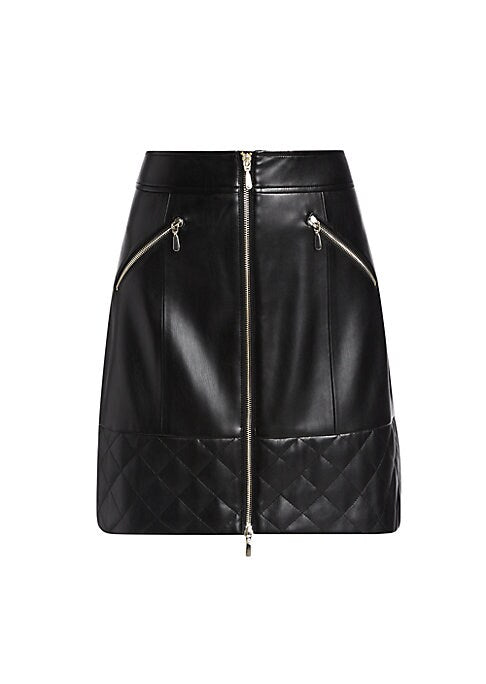 Chic Vegan Leather Skirt