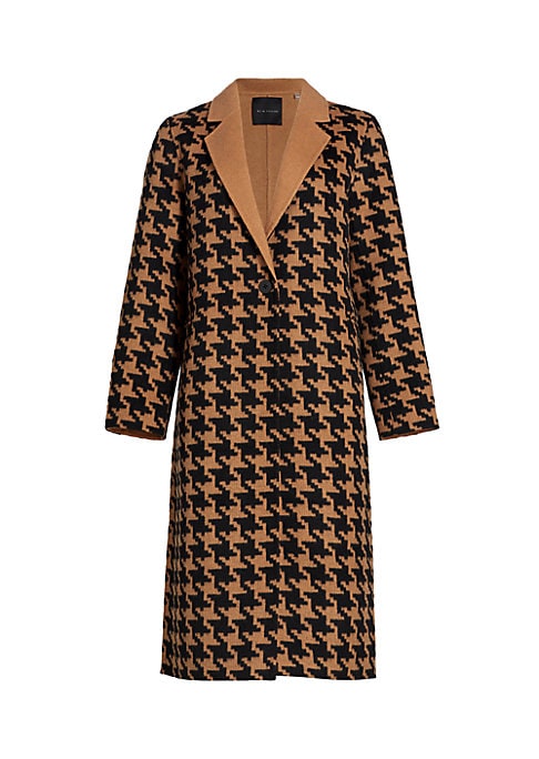 Chic Houndstooth Coat