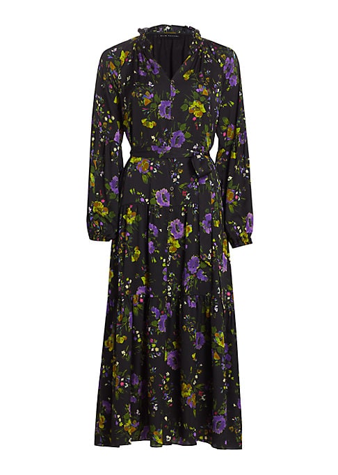 Floral Peasant Maxi Dress