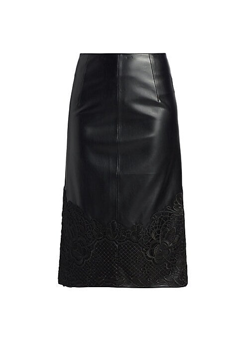 Chic Vegan Leather Skirt