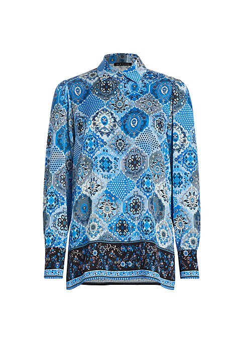 Luxe Paisley Silk Top