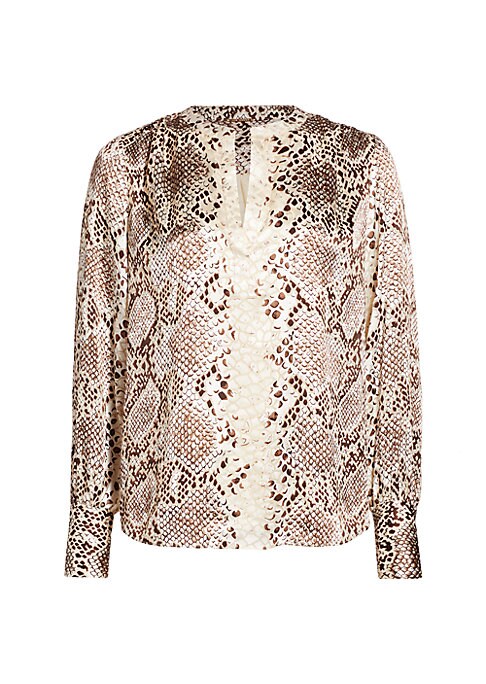 Snakeskin Elegance Blouse