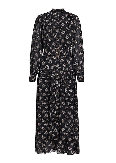 Floral Dot Midi Dress