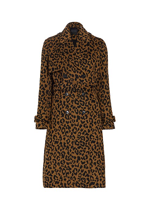 Chic Cheetah Trench Coat