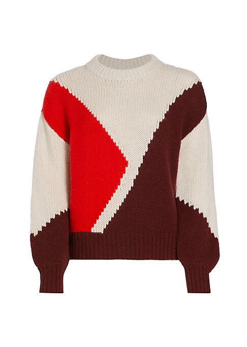 Cozy Colorblock Cashmere Knit