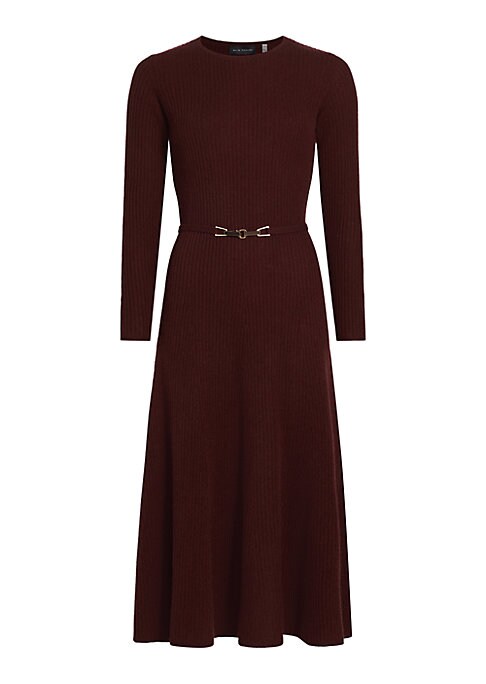 Chic Cashmere Belted Dress