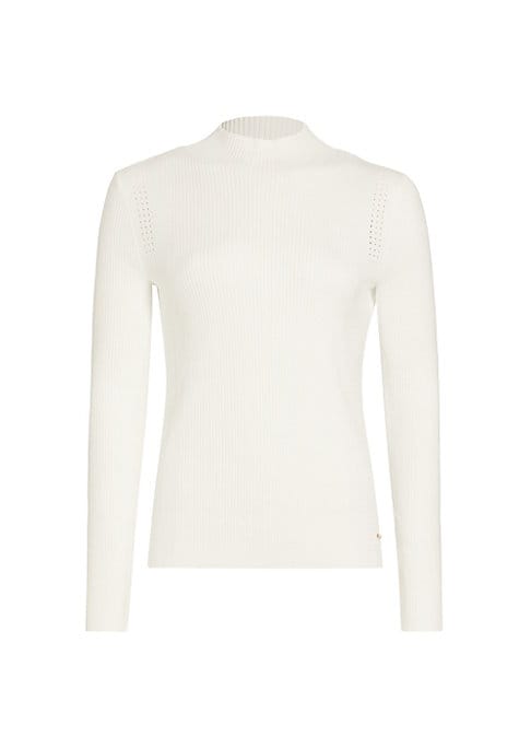 Chic Pointelle Mock Top