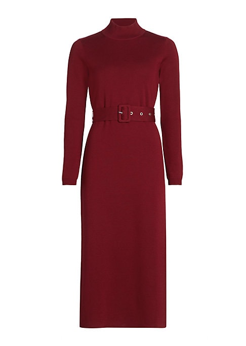 Chic Wool Midi Dress