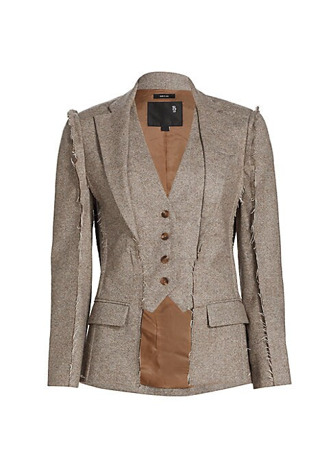 Layered Wool Blazer