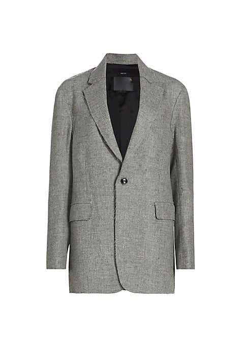 edgy wool blazer