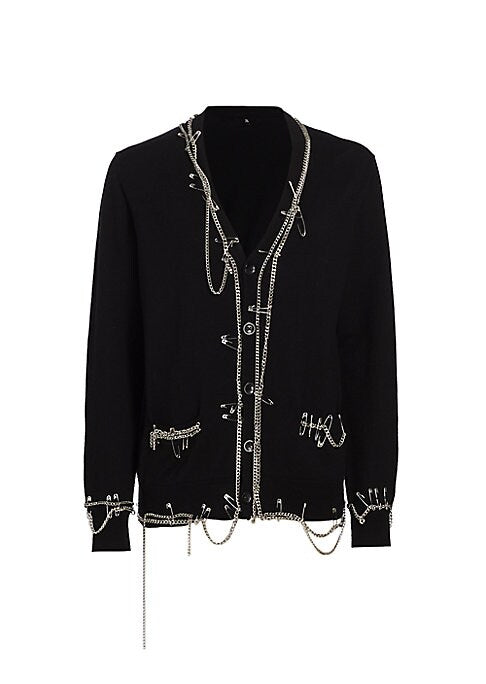 Punk Chic Wool Cardigan