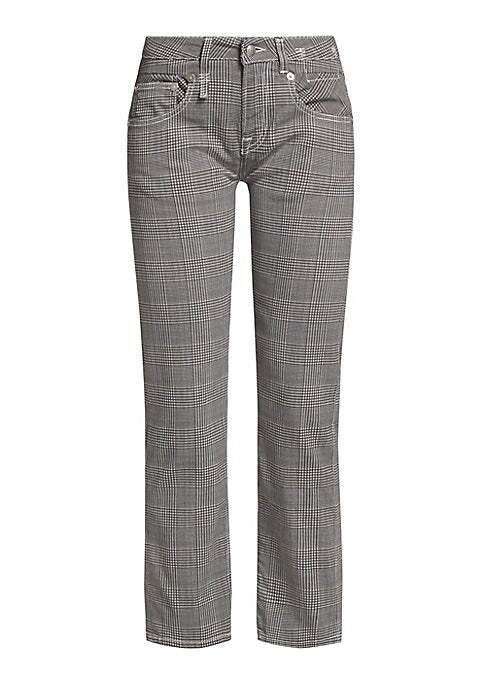 Modern Check Straight Jeans