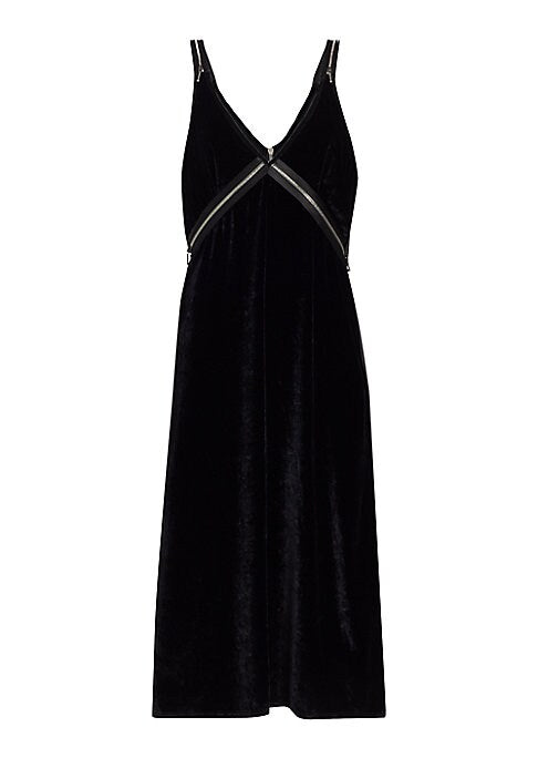 Velvet Zip Dress