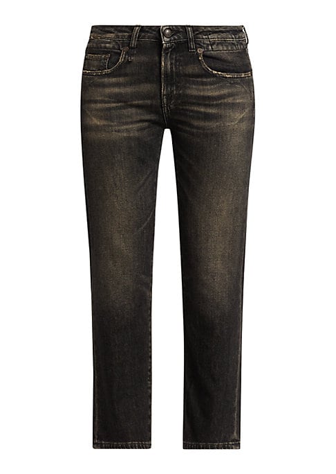 Cropped Stretch Denim Pants