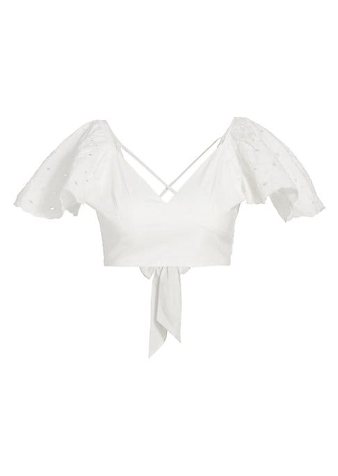 V-Neck Strappy Crop Top