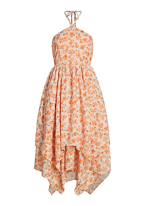 Floral Halter Midi Dress