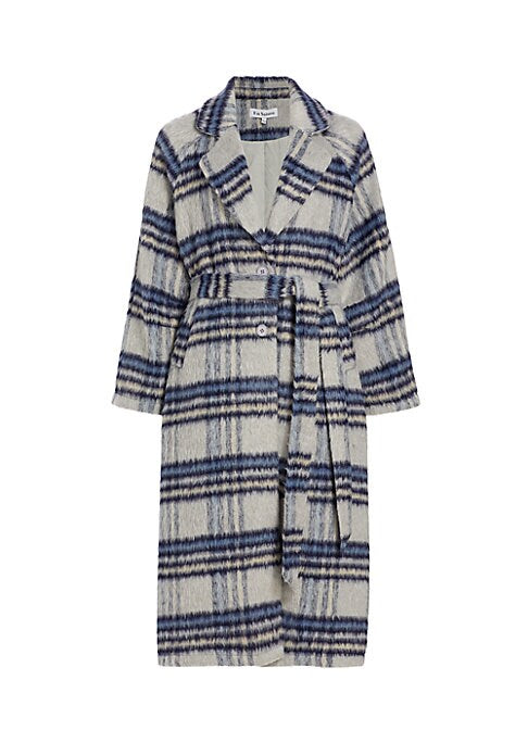 Plaid Belted Coat