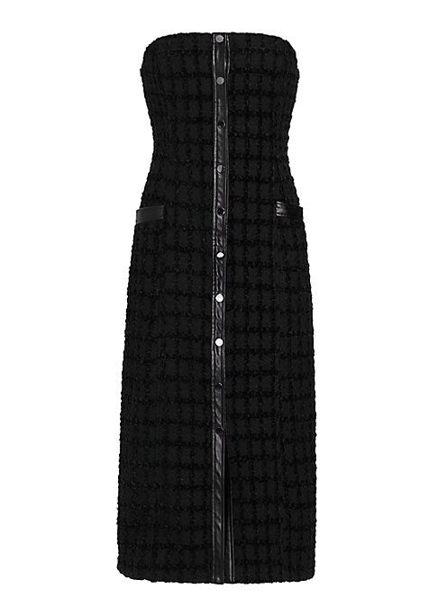 Chic Tweed Midi Dress