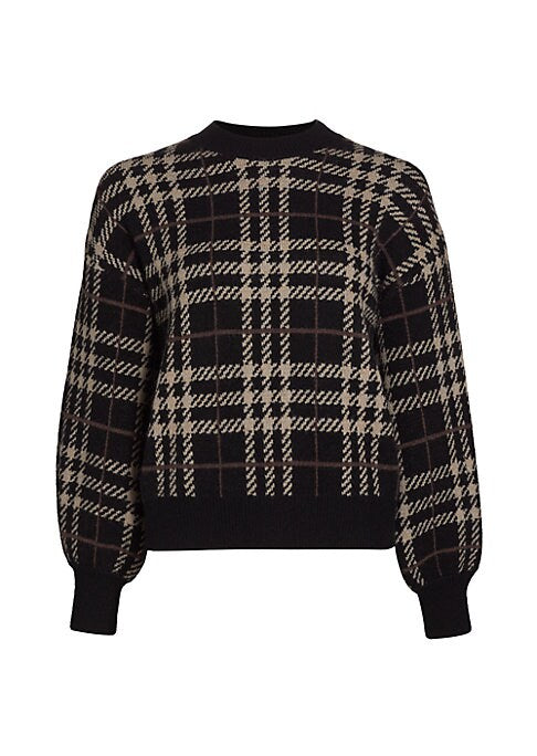 Plaid Cozy Knit Sweater