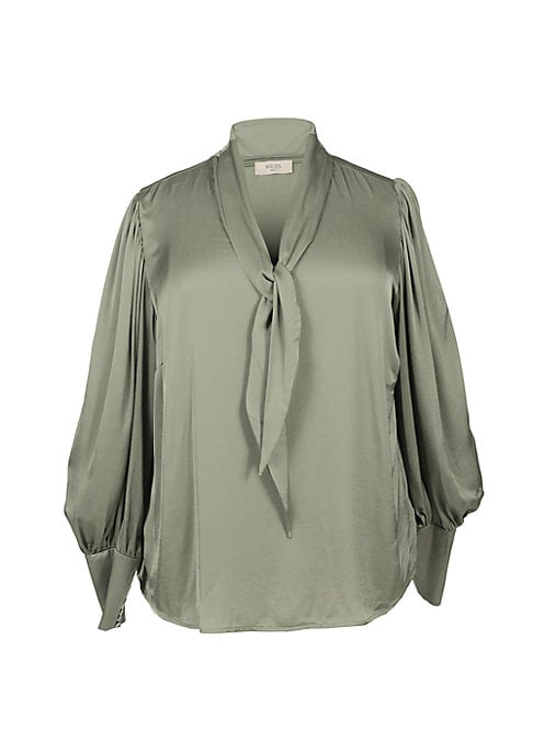 Chic Satin Scarf Top