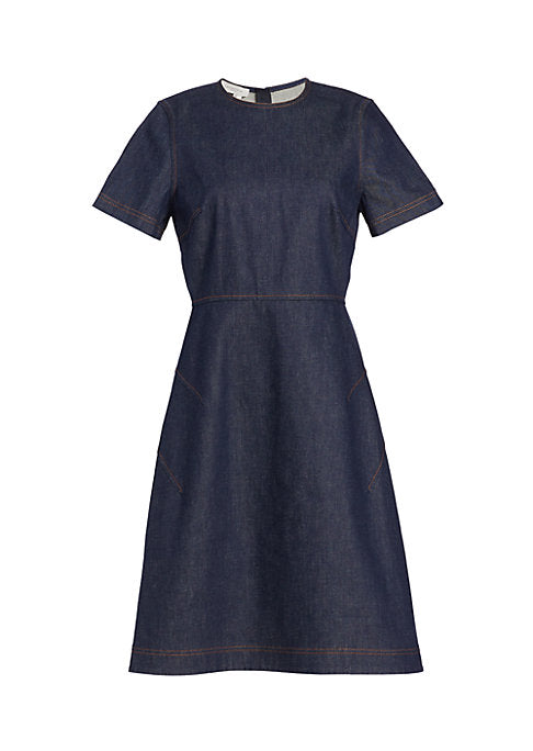 Chic Denim A-Line Dress