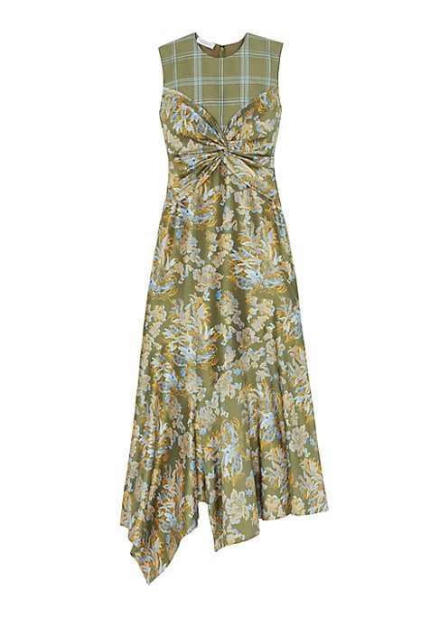 Floral Twist Midi Dress