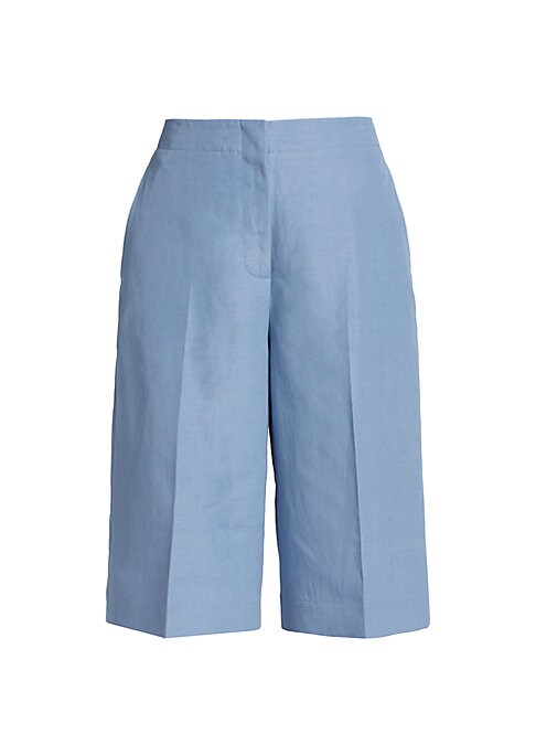 Silk-Linen Chic Shorts