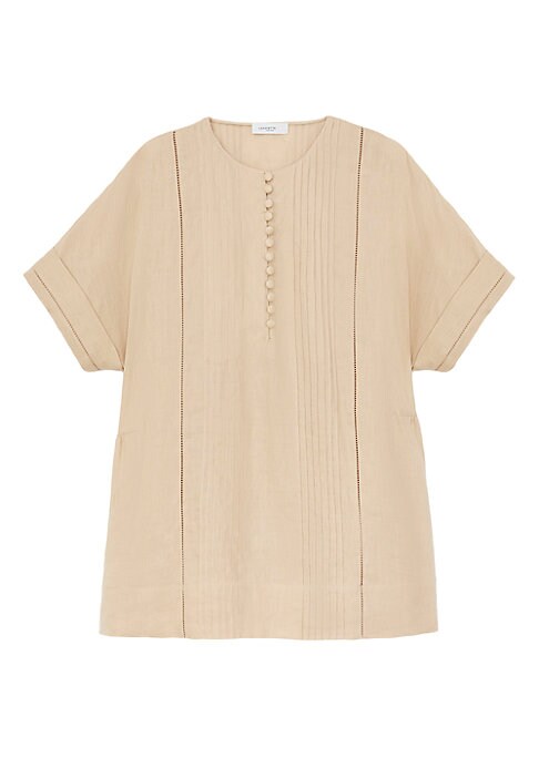 Lace & Pintuck Top