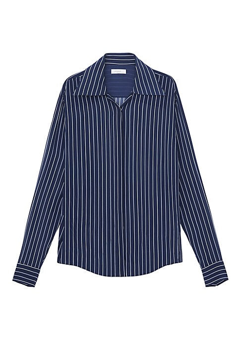 Chic Striped Viscose Top